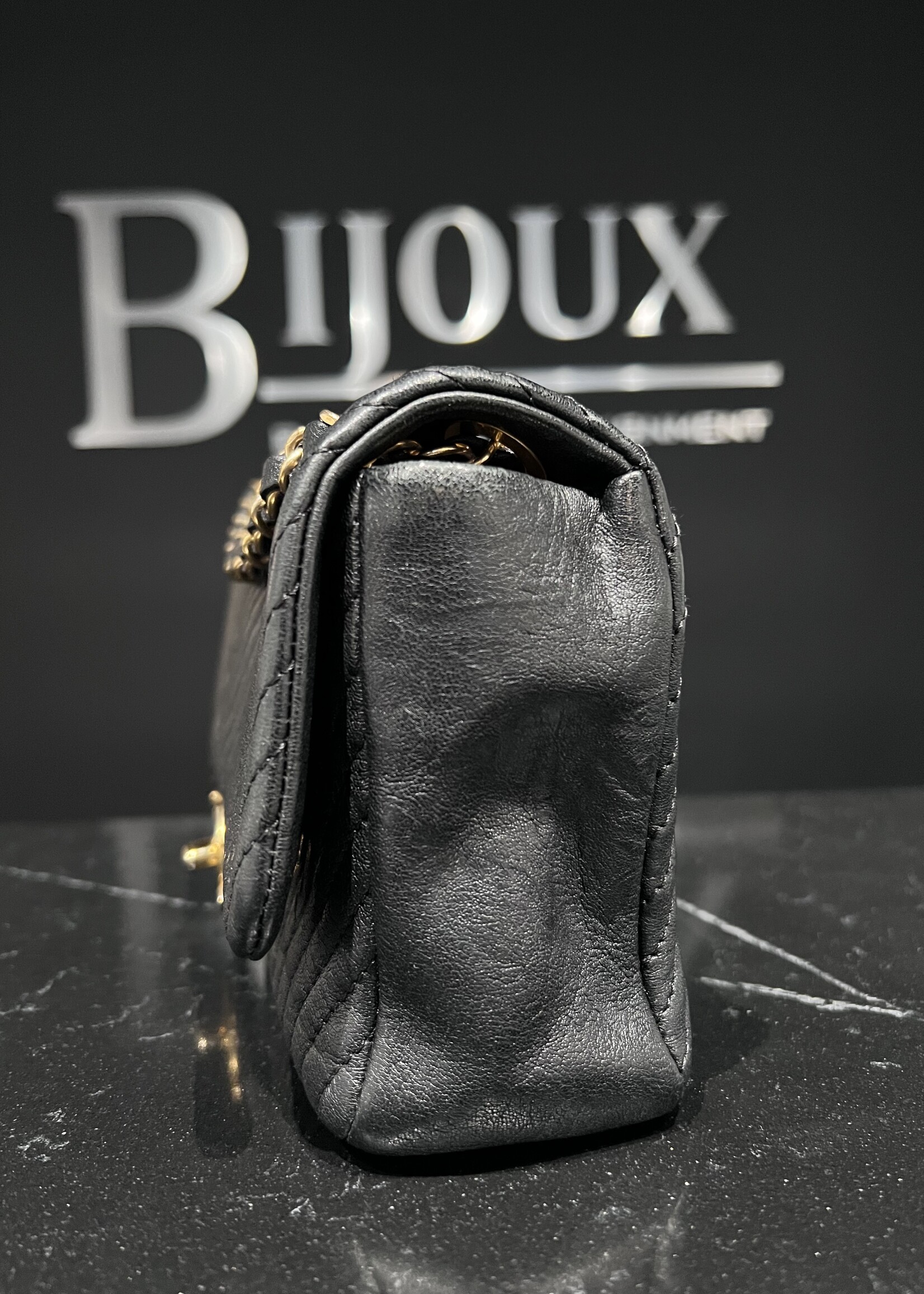 Chanel SOLD - Chanel Chevron Goatskin M/L Flap