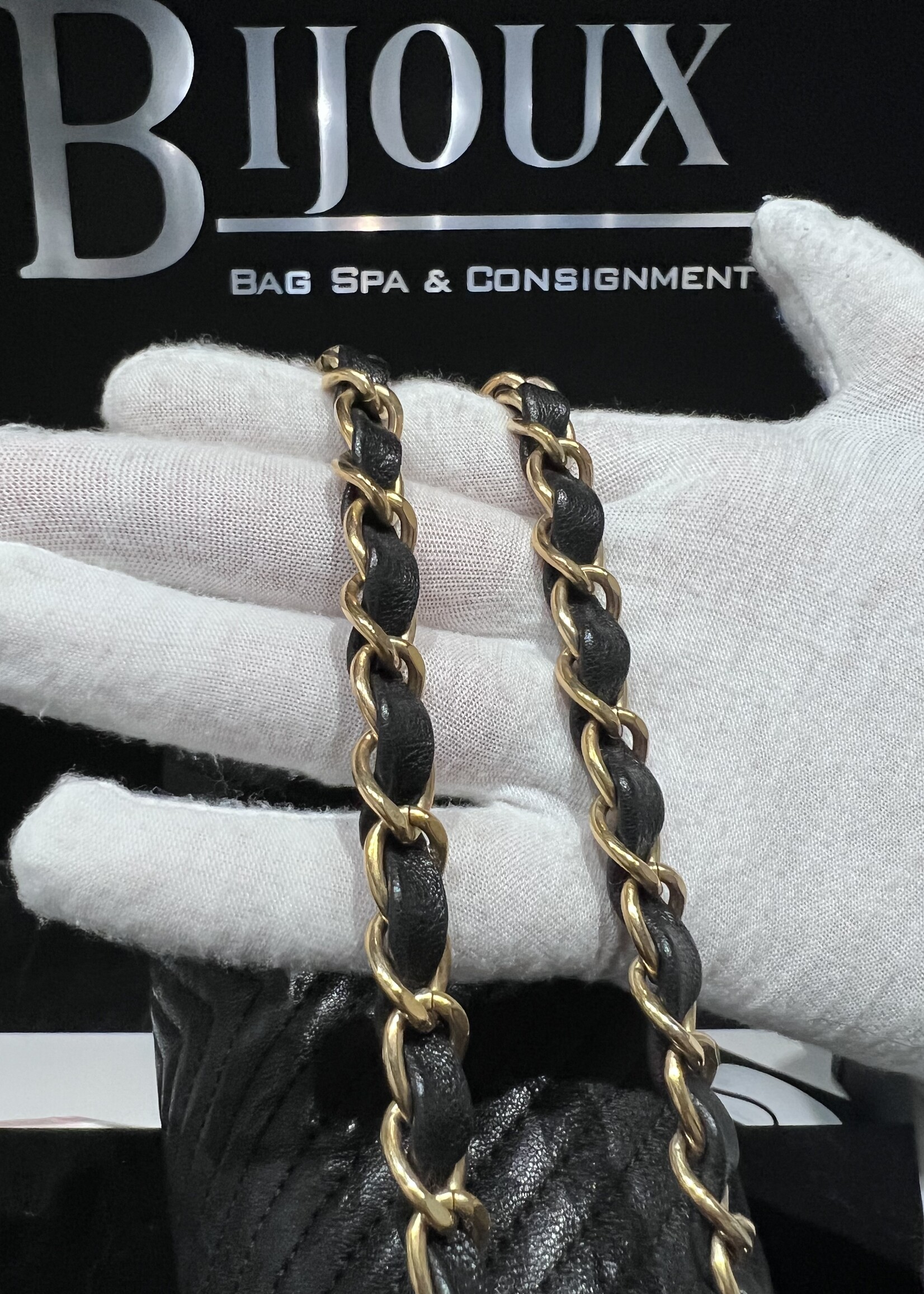 Chanel SOLD - Chanel Chevron Goatskin M/L Flap