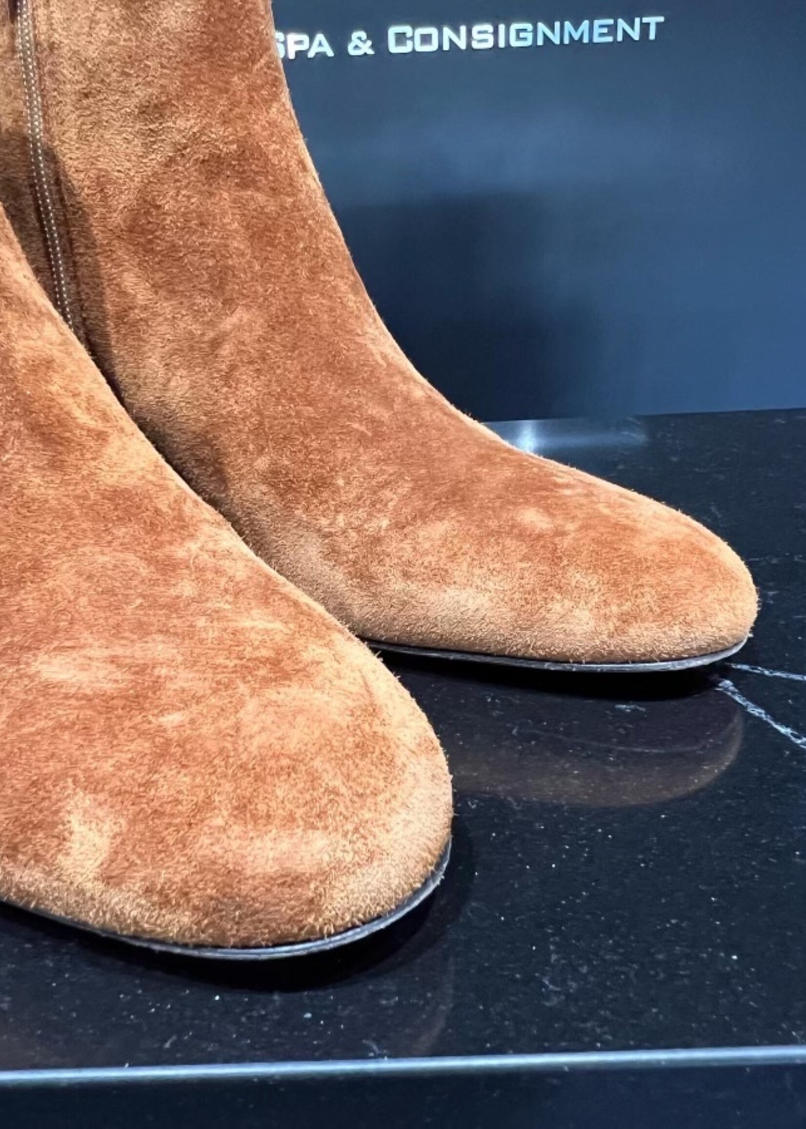 Christian Louboutin SOLD - Christian Louboutin Turela 55 Velour Brown38.5