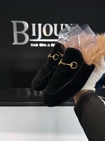 Gucci Gucci Fur Princetown Loafers 39