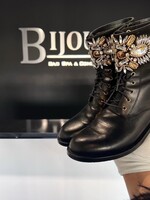 Rene Caovilla Rene Caovilla Crystal Combat Boots- 38.5