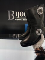 Roger Vivier SOLD - Roger Vivier Crystal Biker Boots- 38.5