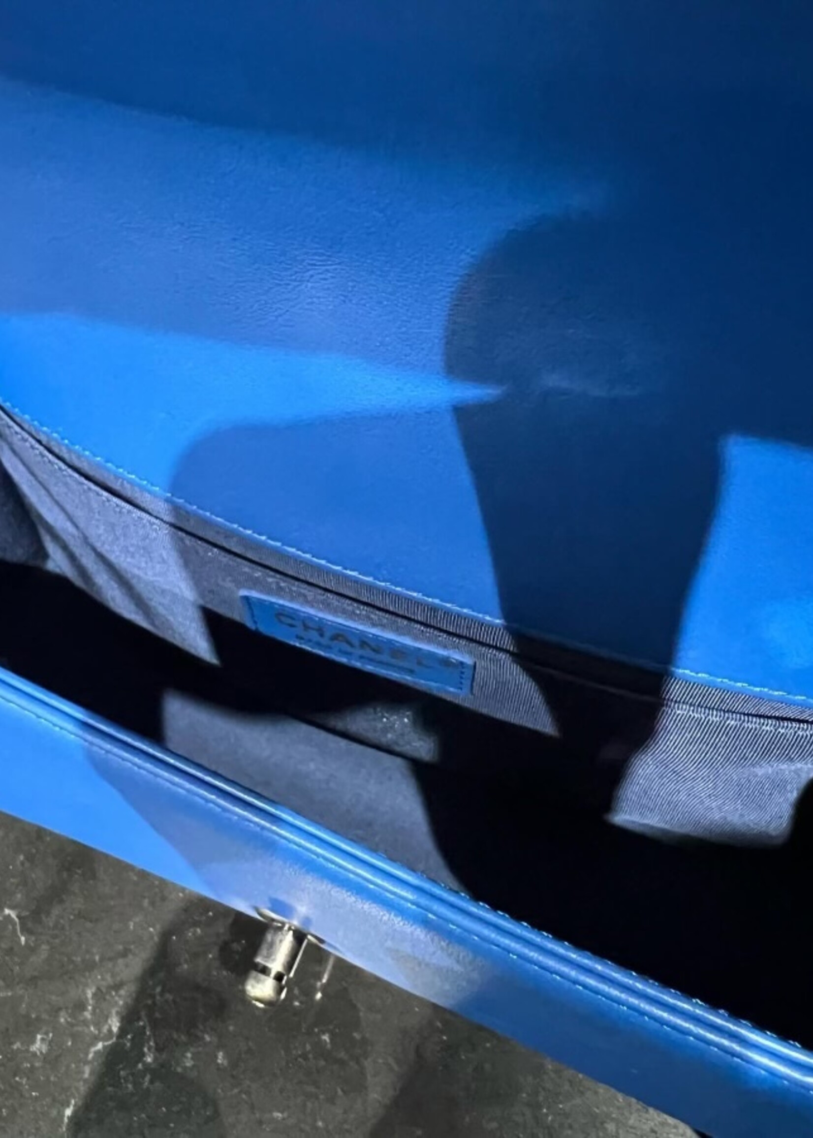 Chanel SOLD - Old Medium Chevron Boy Bag RHW