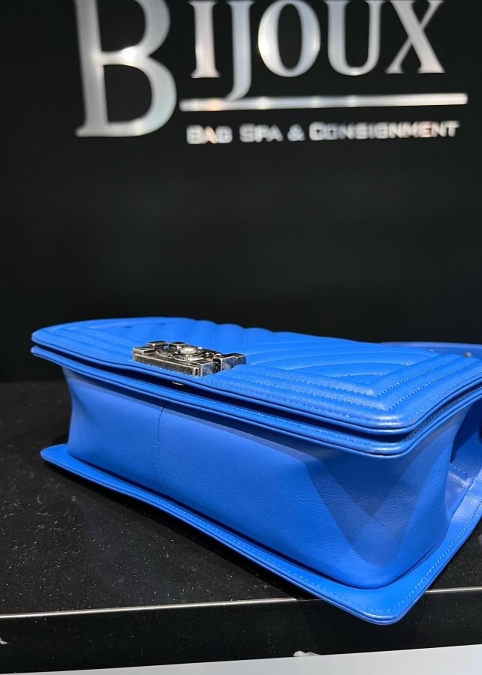 Chanel SOLD - Old Medium Chevron Boy Bag RHW