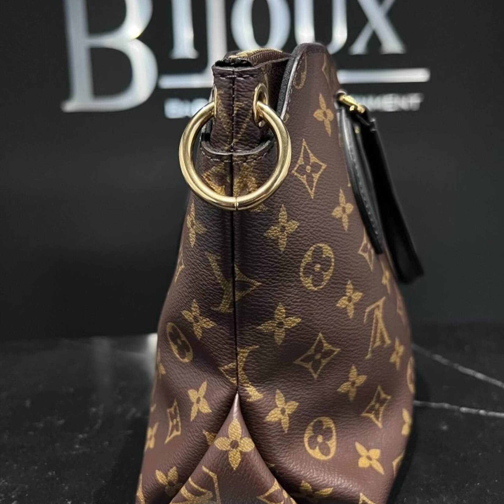 Louis Vuitton SOLD - Louis Vuitton Flower Zipped Tote Noir PM