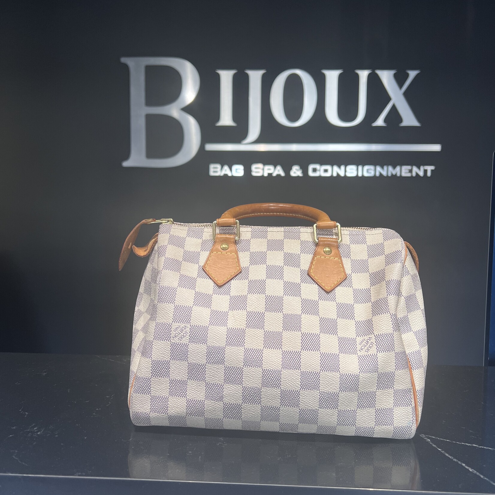 Louis Vuitton SOLD - Louis Vuitton Damier Azur Speedy 25