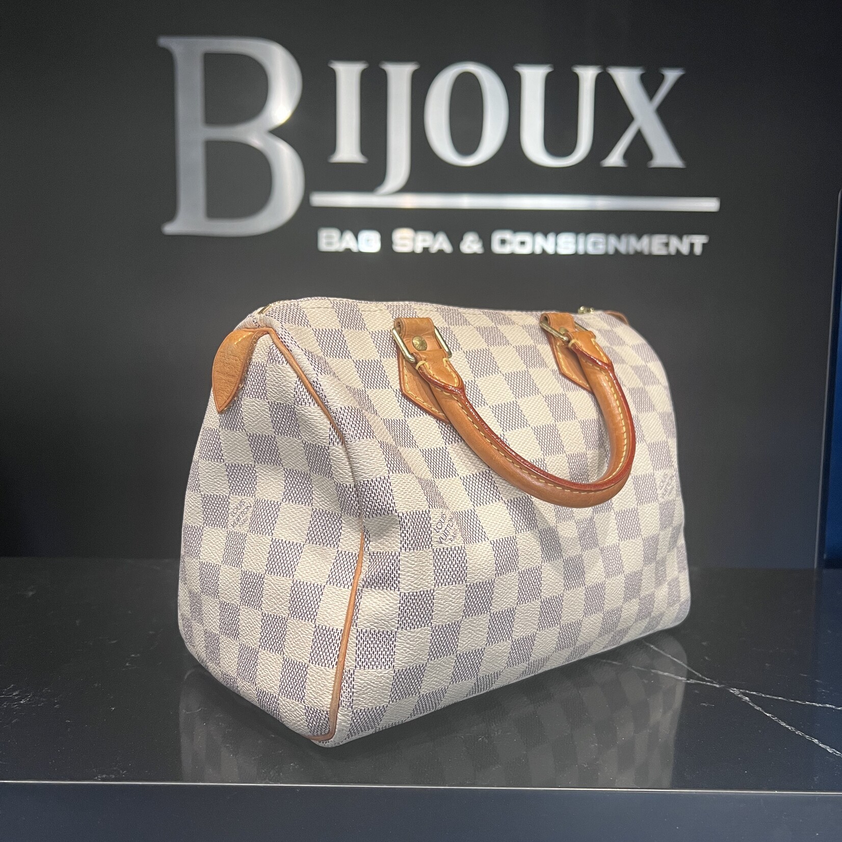 Louis Vuitton SOLD - Louis Vuitton Damier Azur Speedy 25