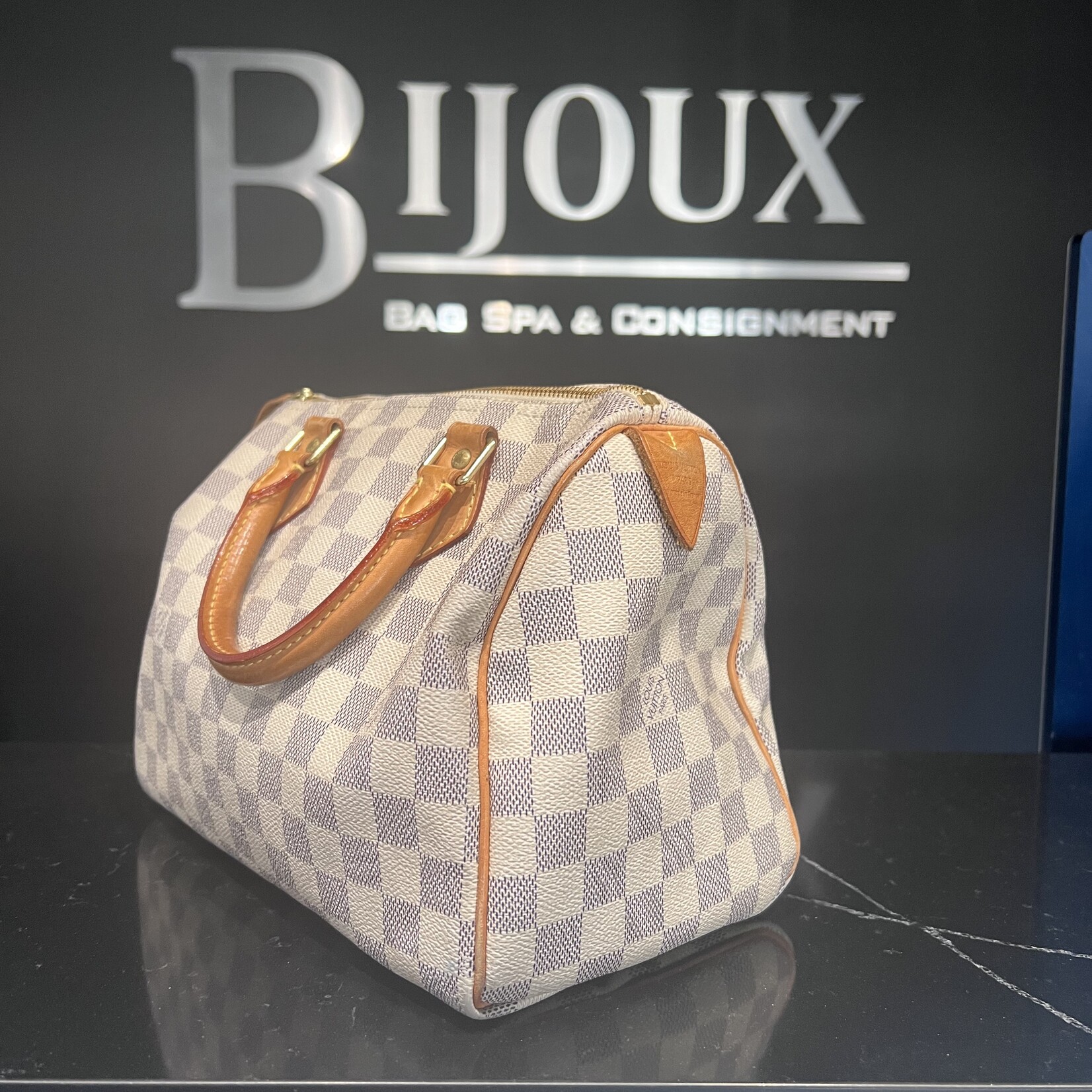 Louis Vuitton SOLD - Louis Vuitton Damier Azur Speedy 25