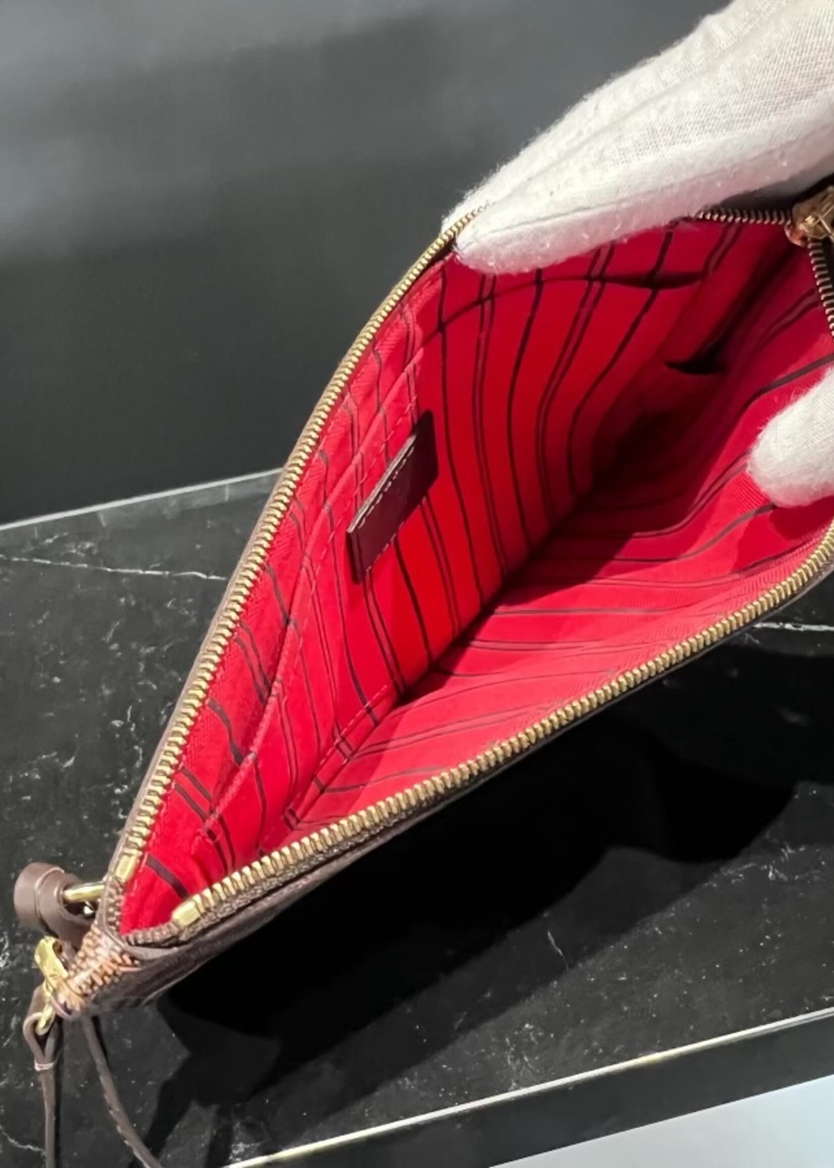 Louis Vuitton SOLD- Louis Vuitton Neverfull MM Pochette Damier Ebene