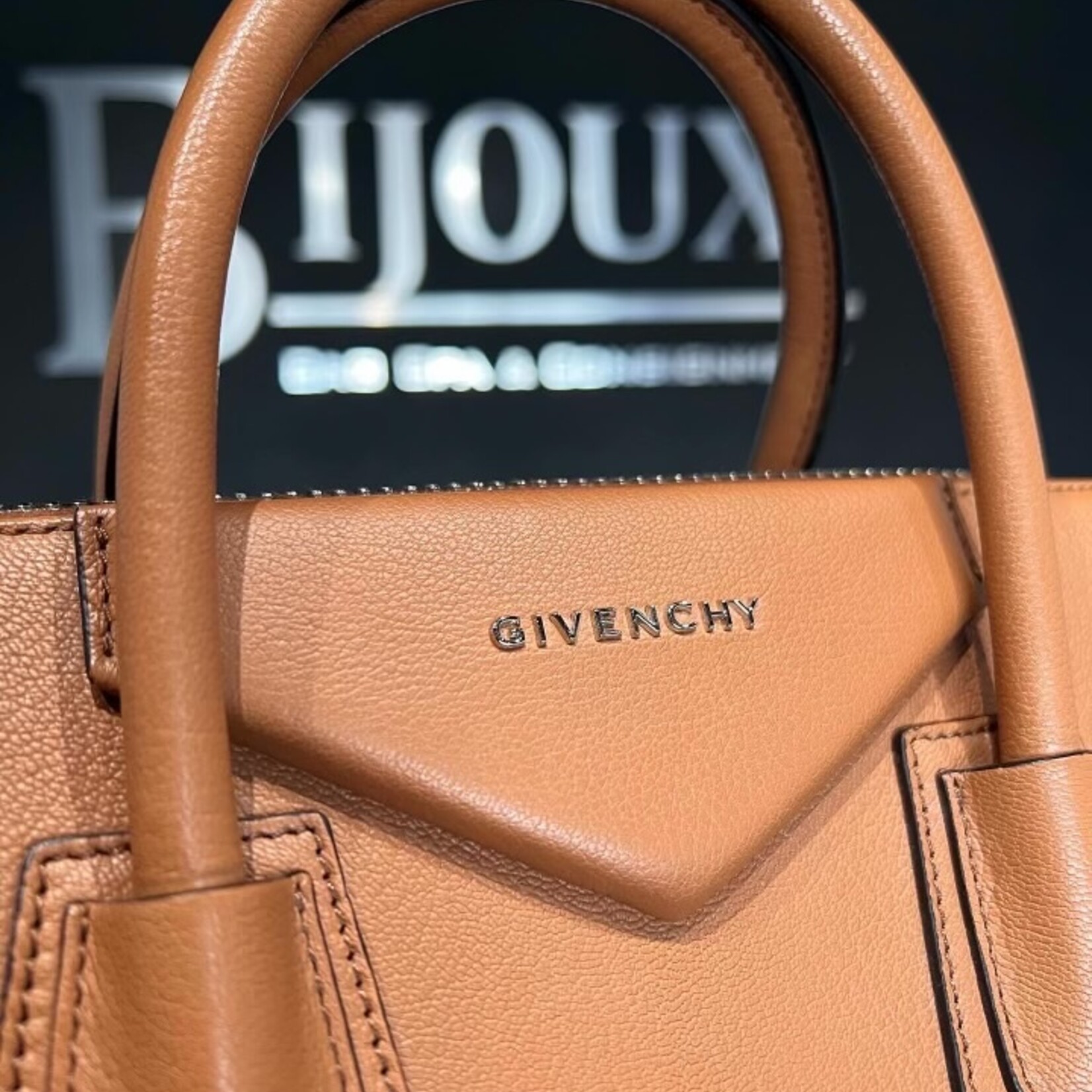 Givenchy SOLD - Givenchy Brown Pebbled Leather Antigona