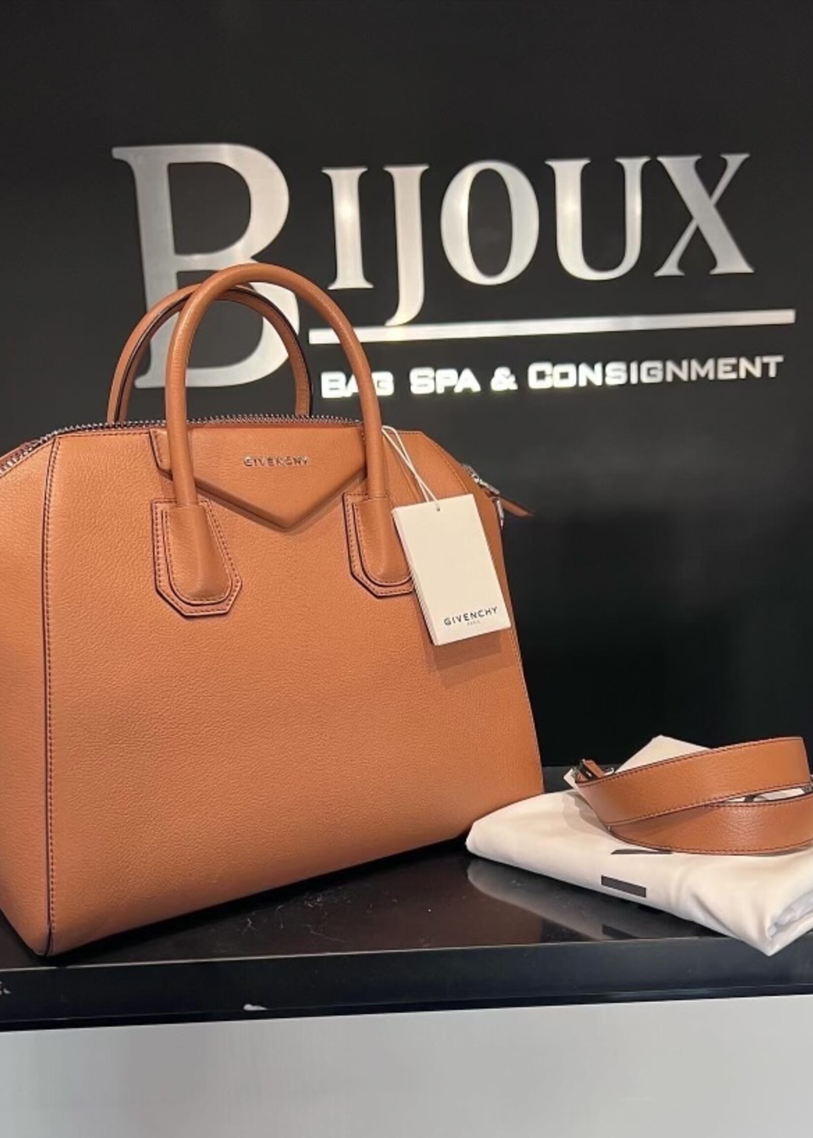 Givenchy SOLD - Givenchy Brown Pebbled Leather Antigona