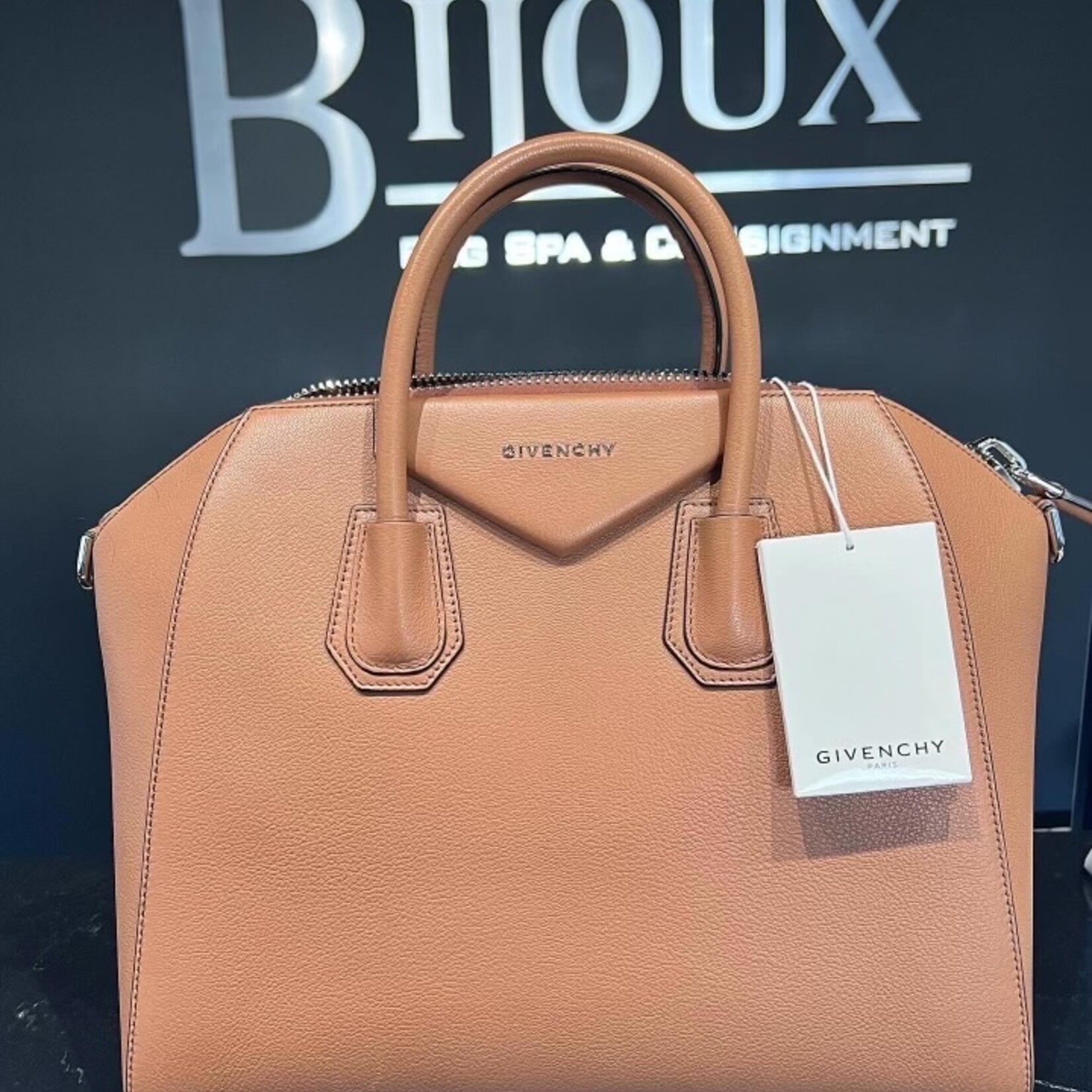 Givenchy SOLD - Givenchy Brown Pebbled Leather Antigona