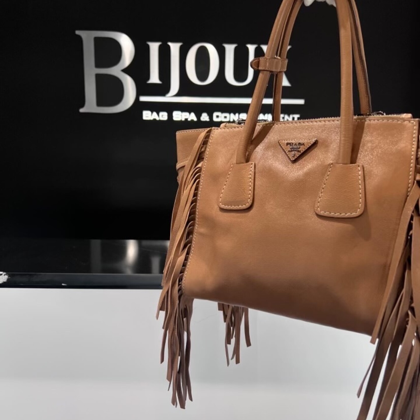 Prada calfskin bag hotsell