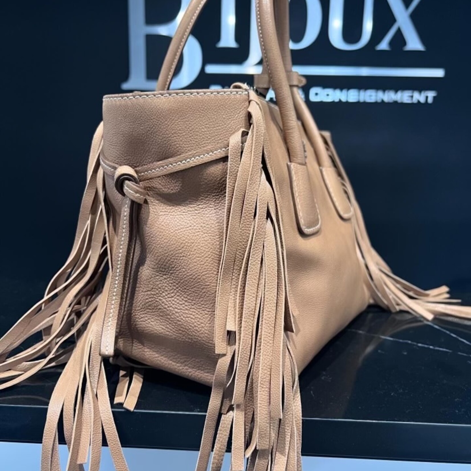 Prada Prada Grace Calf Fringe Tote