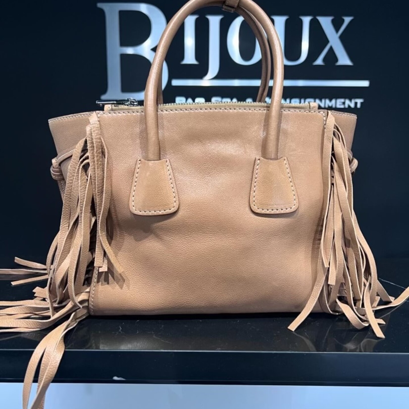 Prada SOLD- Prada Grace Calf Fringe Tote