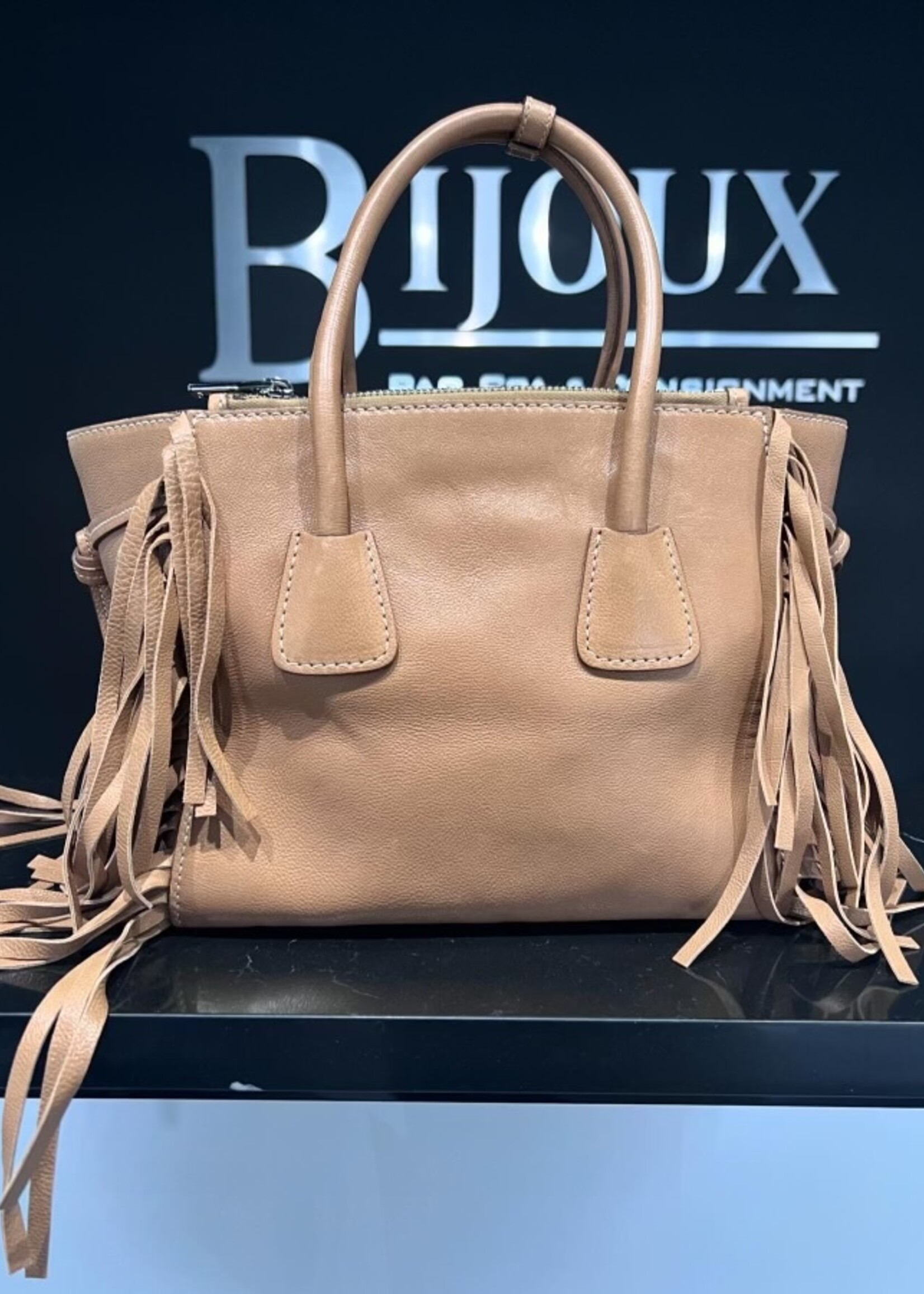 Prada SOLD- Prada Grace Calf Fringe Tote