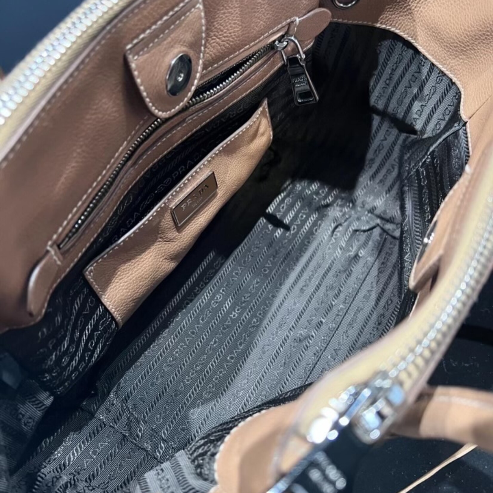 Prada Prada Grace Calf Fringe Tote
