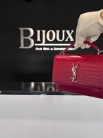 Saint Laurent SOLD - Saint Laurent Croc Embossed Sunset WOC