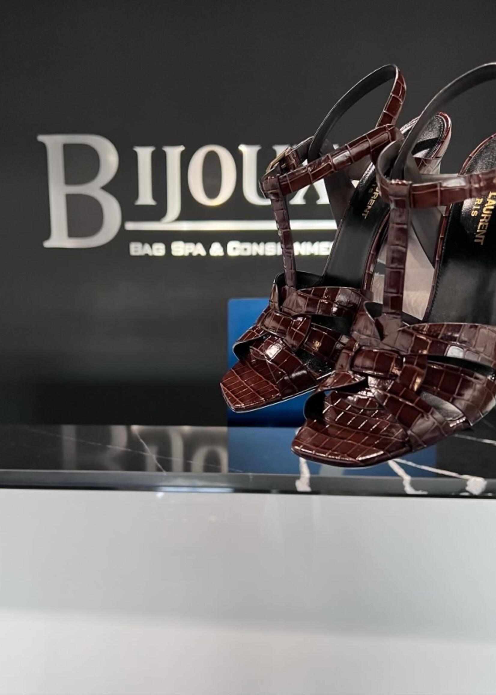 Saint Laurent Saint Laurent Croc Tribute 105- 39.5