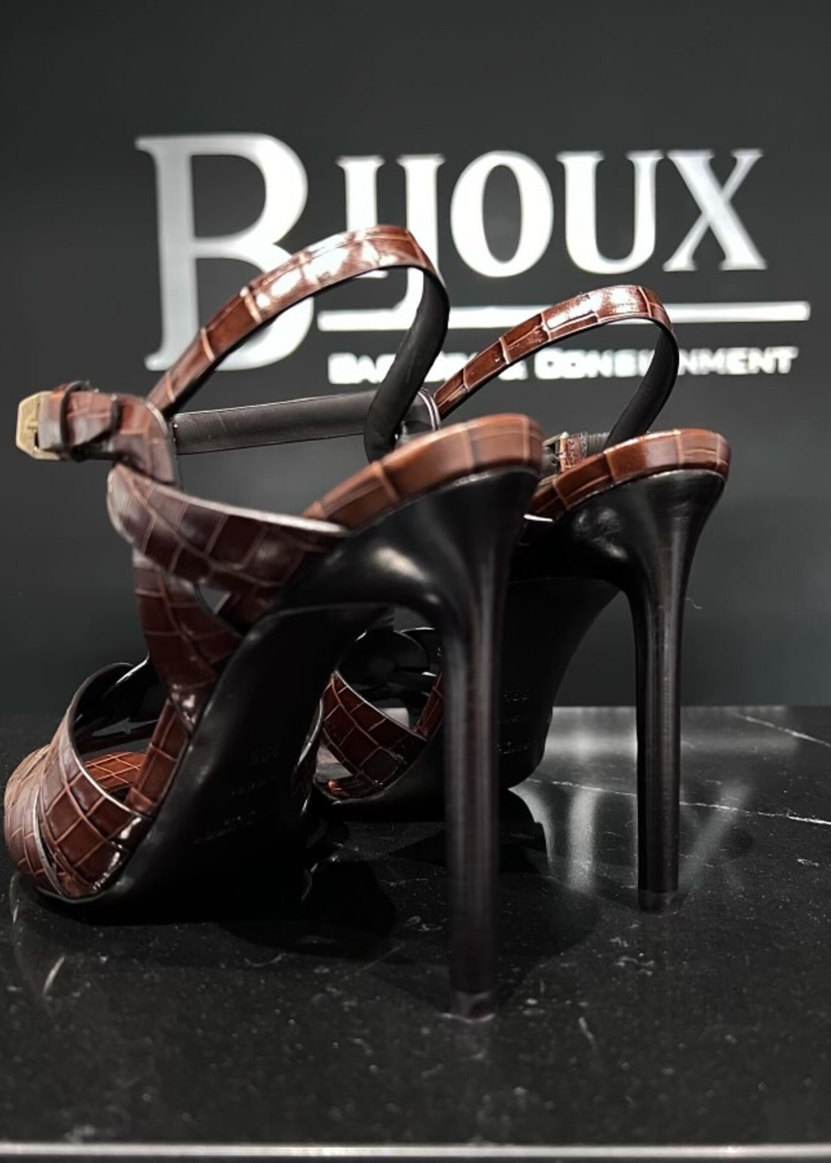 Saint Laurent Saint Laurent Croc Tribute 105- 39.5