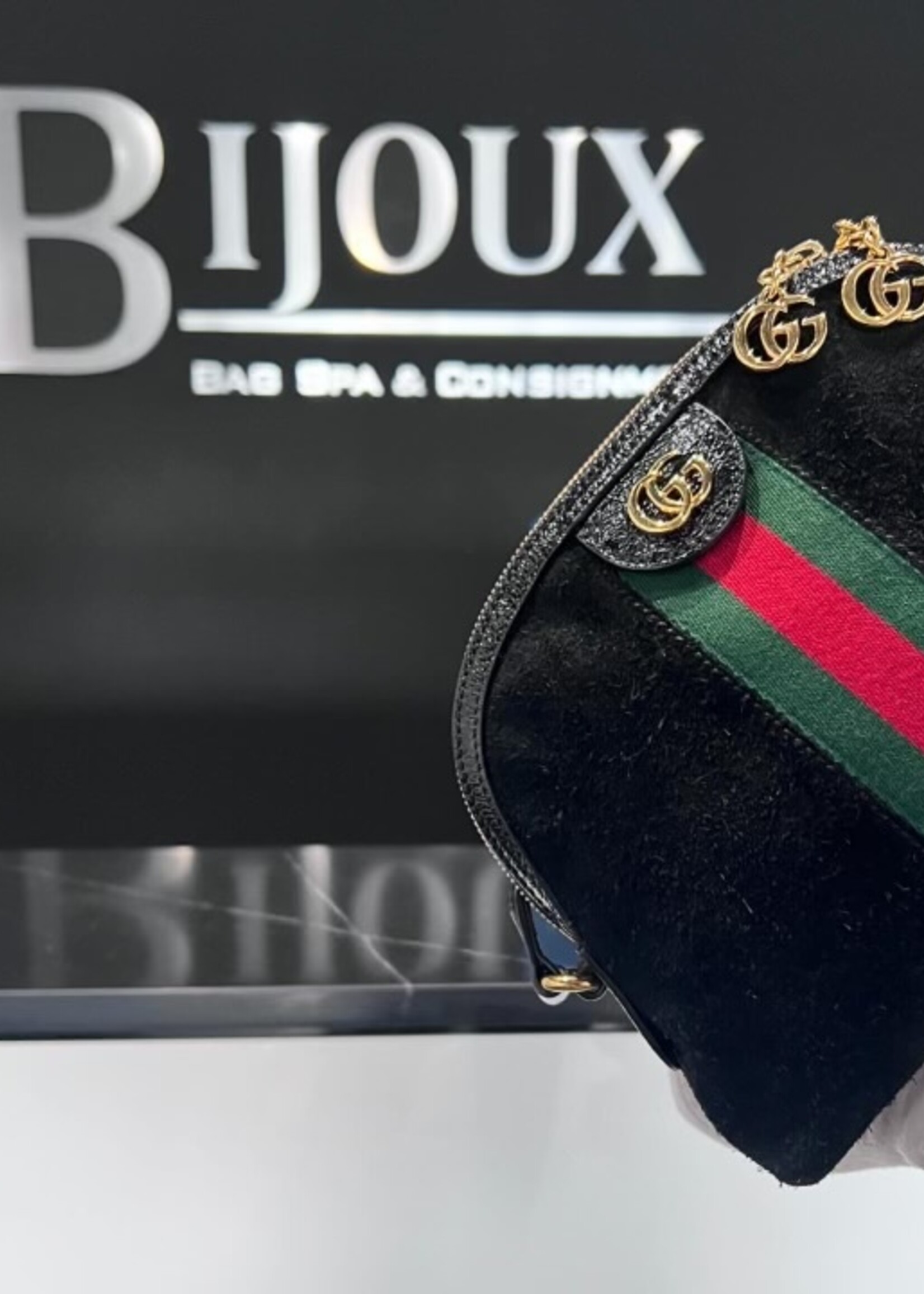 Gucci SOLD - Gucci Small Suede Ophidia Dome