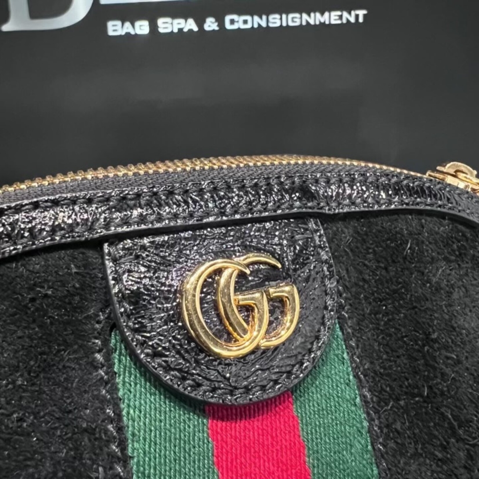 Gucci SOLD - Gucci Small Suede Ophidia Dome