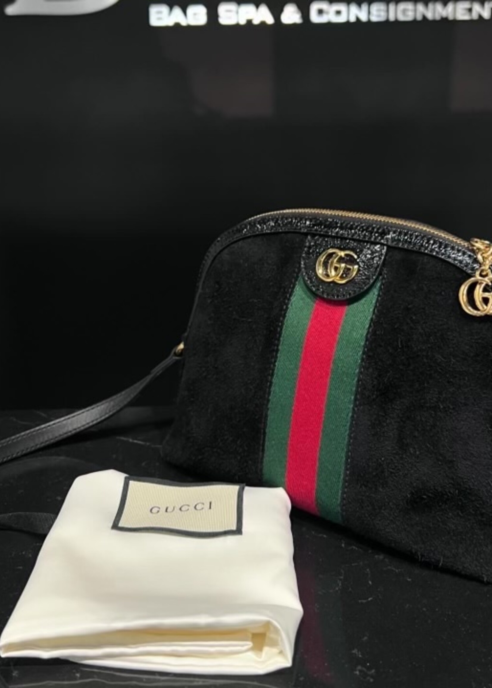 Gucci SOLD - Gucci Small Suede Ophidia Dome