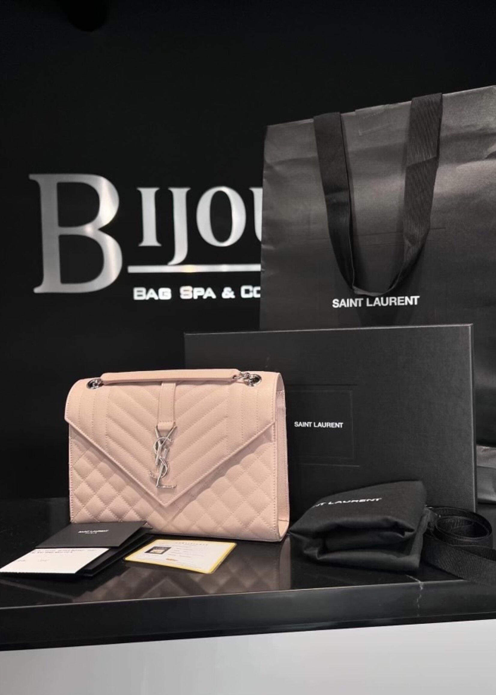 Saint Laurent SOLD - Saint Laurent Medium Envelope Pale Pink