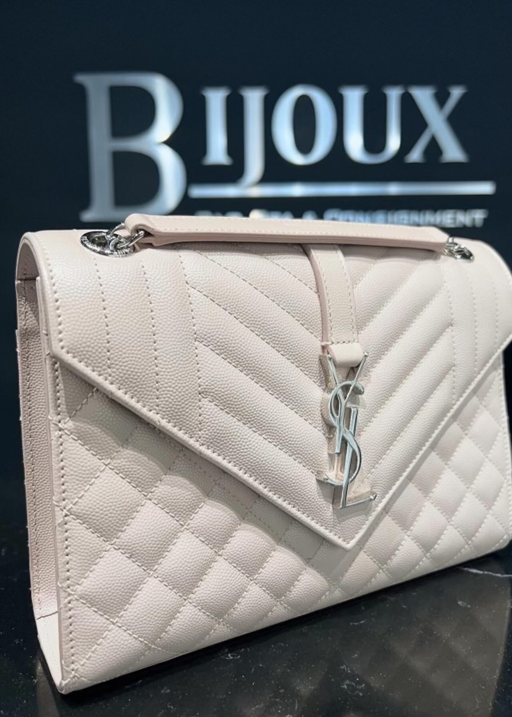 Saint Laurent SOLD - Saint Laurent Medium Envelope Pale Pink