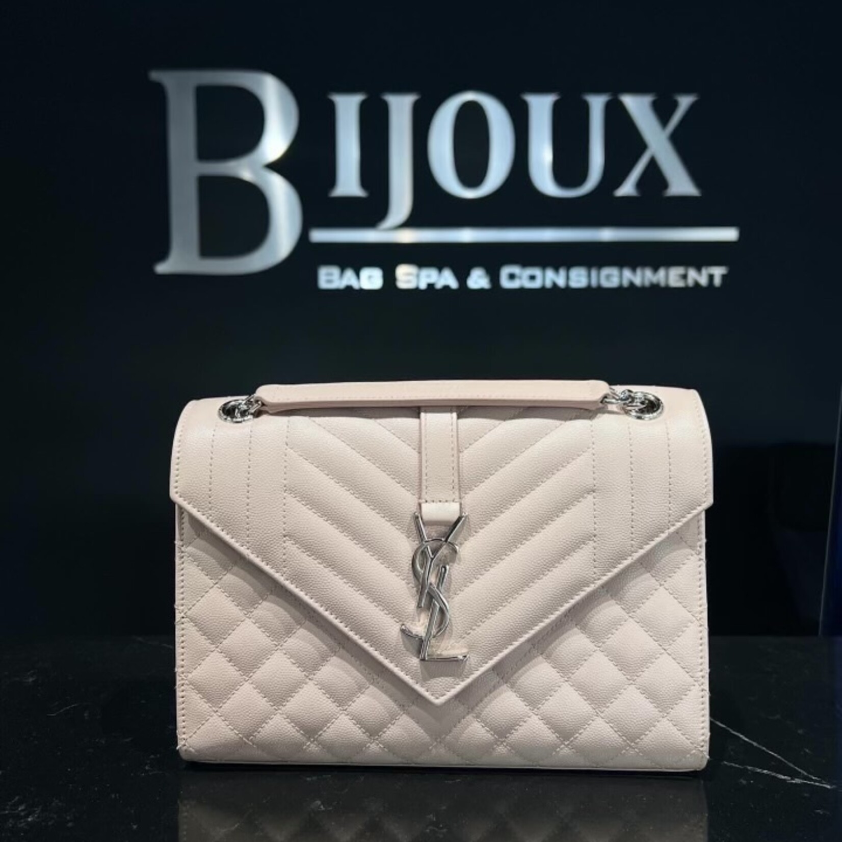 Saint Laurent SOLD - Saint Laurent Medium Envelope Pale Pink