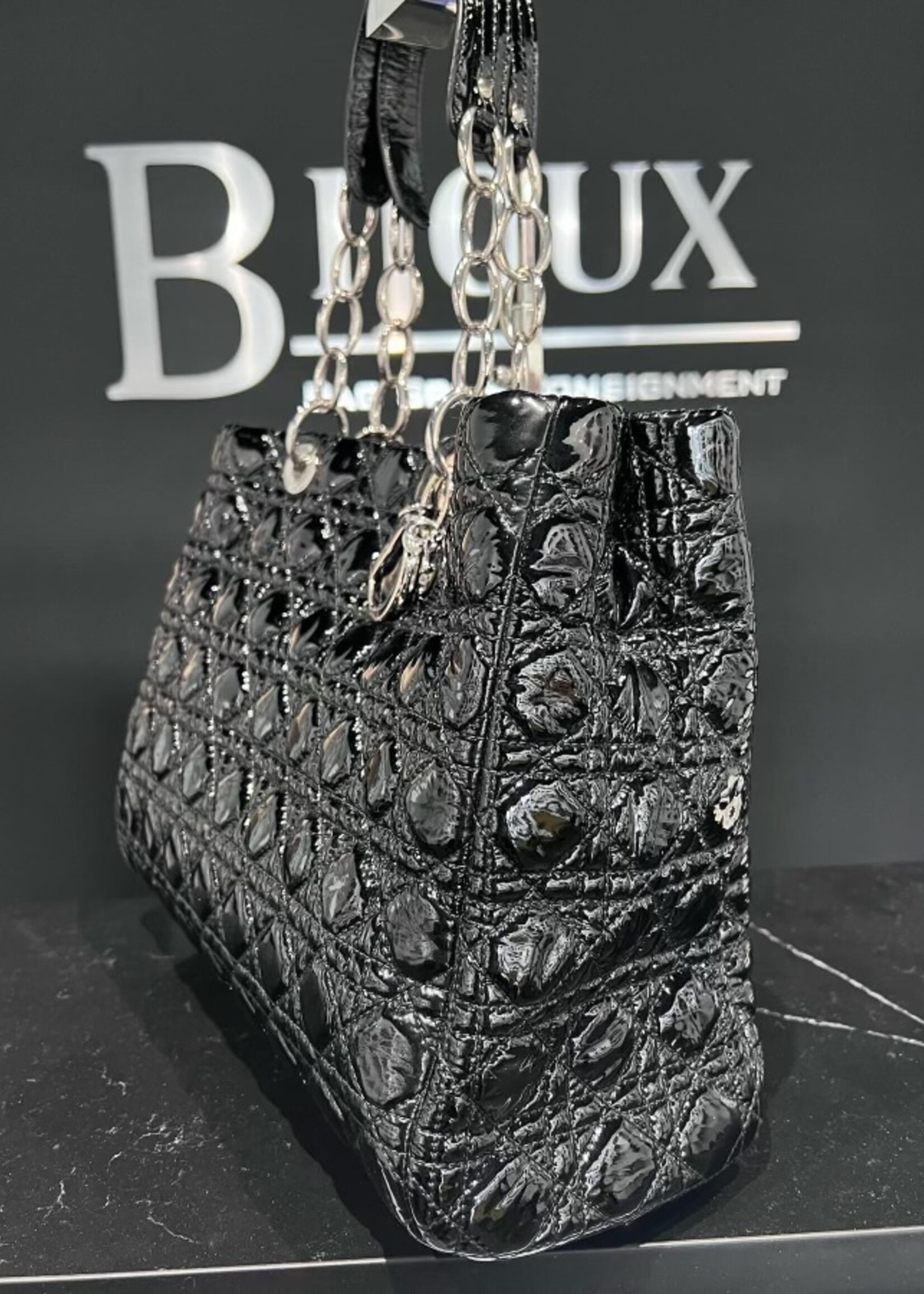 Christian Dior SOLD- Christan Dior Patent Cannage Tote