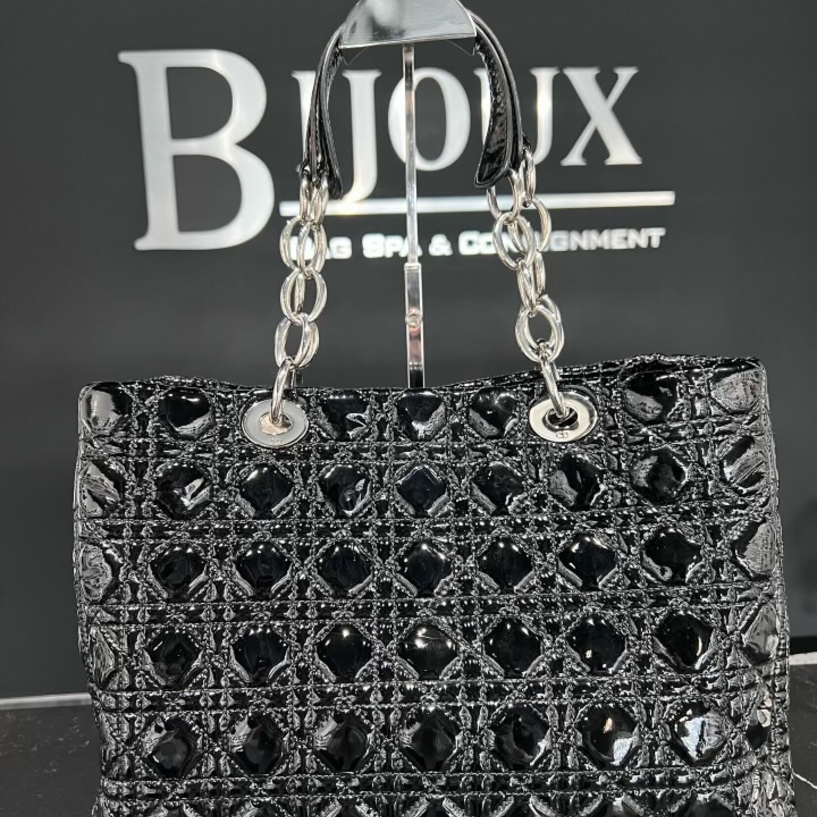 Christian Dior SOLD- Christan Dior Patent Cannage Tote