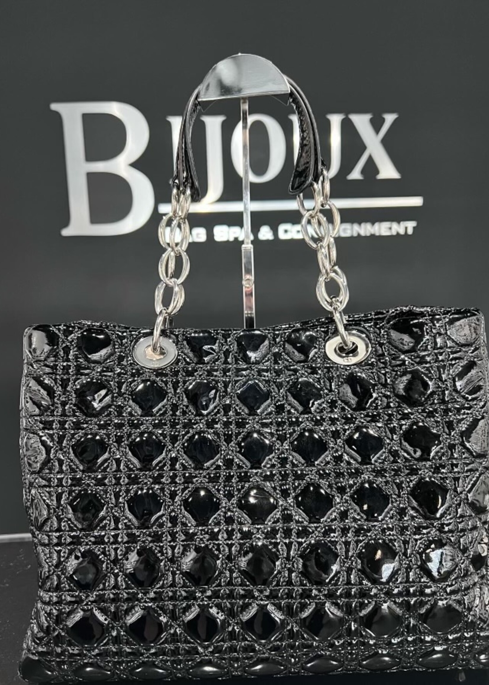 Christian Dior SOLD- Christan Dior Patent Cannage Tote