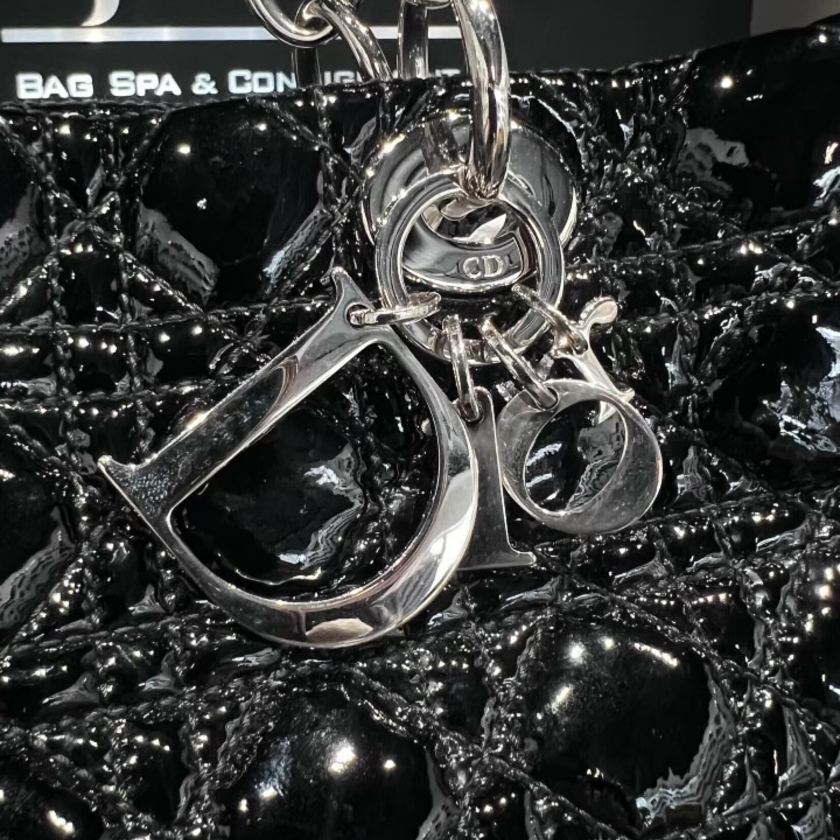 Christian Dior SOLD- Christan Dior Patent Cannage Tote
