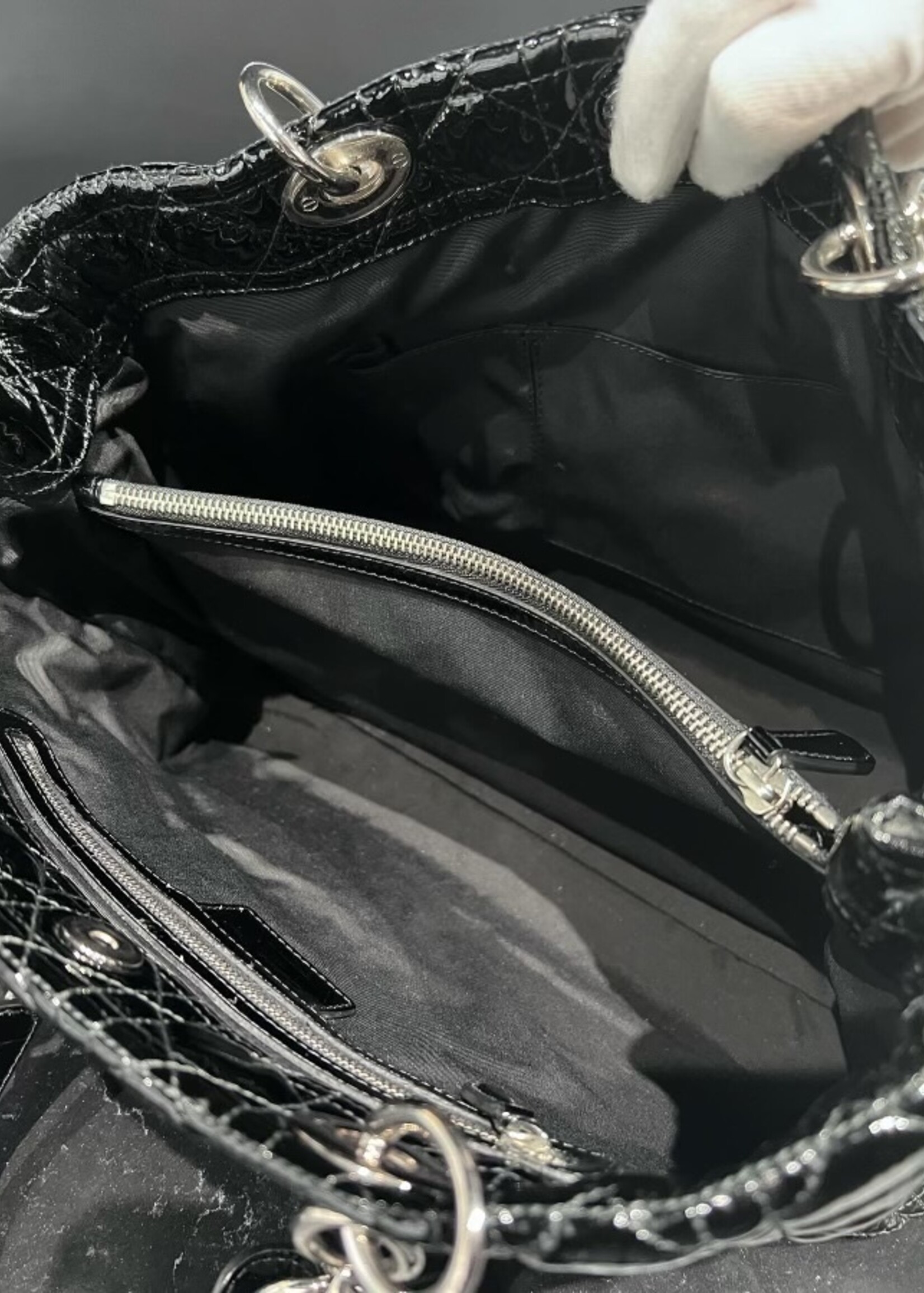 Christian Dior SOLD- Christan Dior Patent Cannage Tote