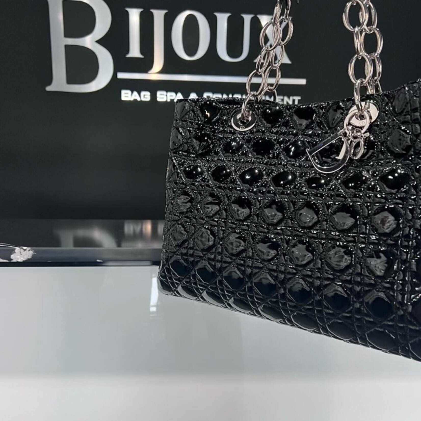 Christian Dior SOLD- Christan Dior Patent Cannage Tote