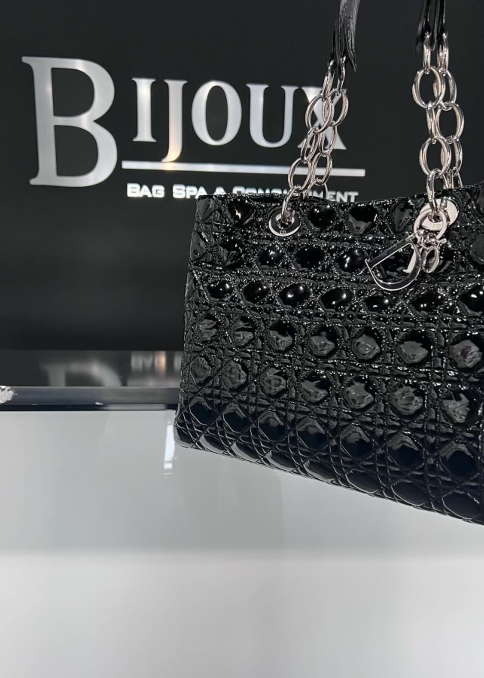 Christian Dior SOLD- Christan Dior Patent Cannage Tote