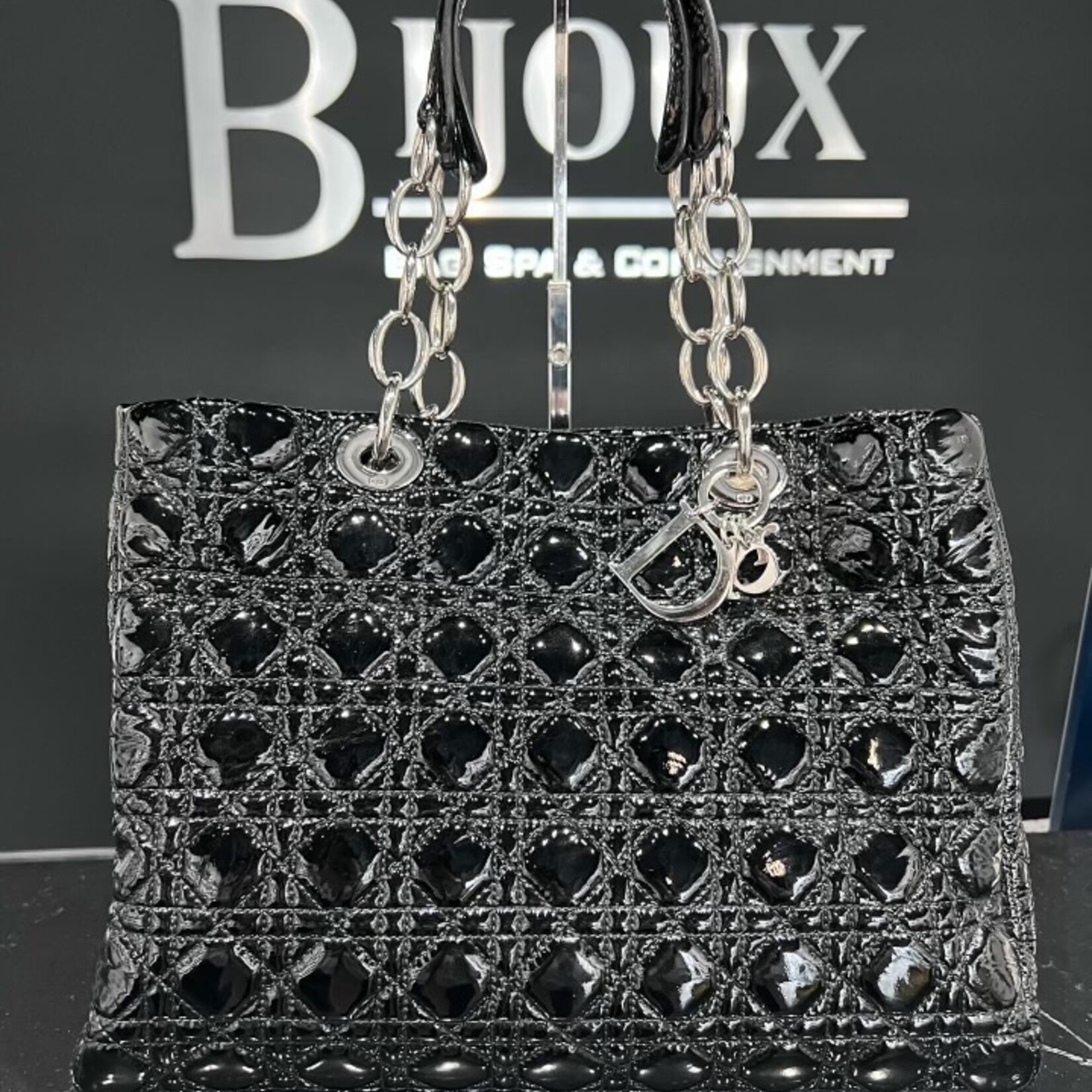 Christian Dior SOLD- Christan Dior Patent Cannage Tote