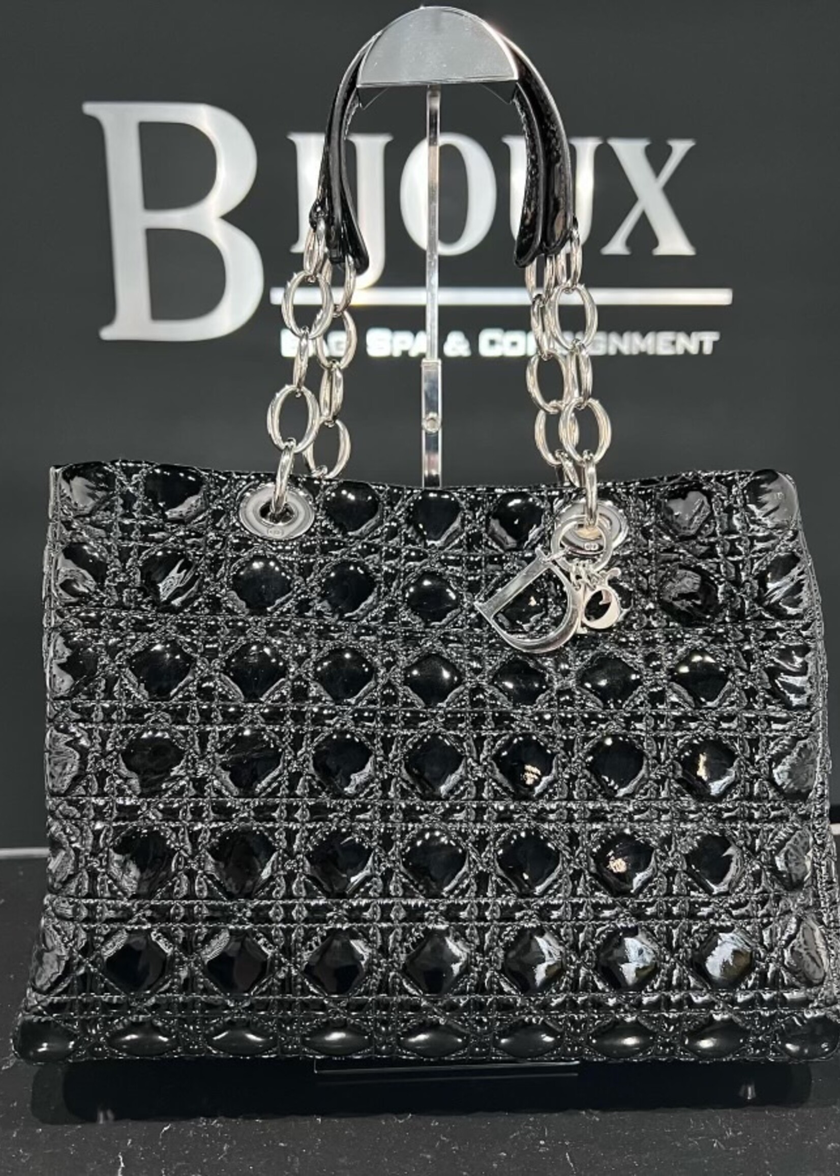 Christian Dior SOLD- Christan Dior Patent Cannage Tote