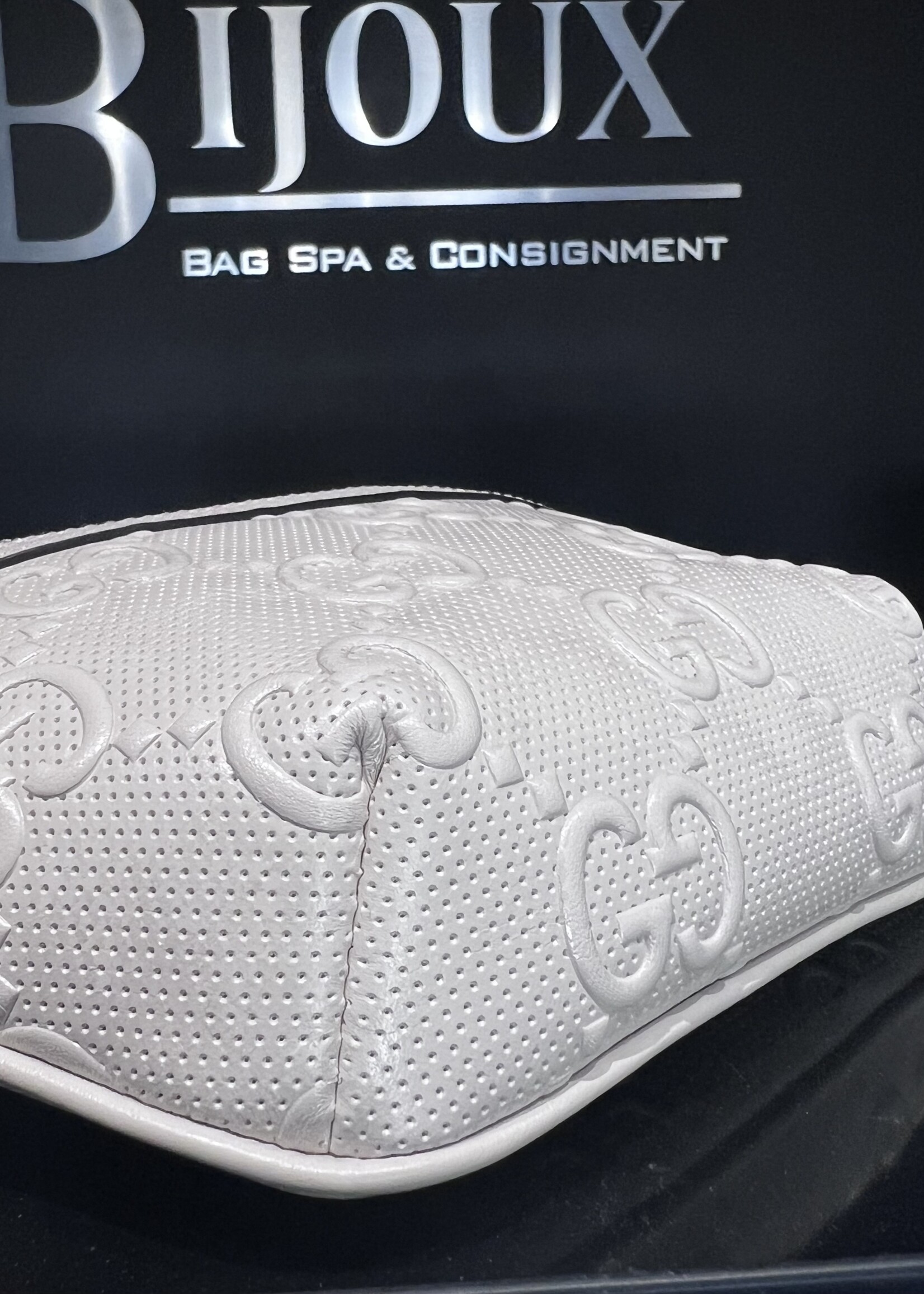 Gucci SOLD- Gucci Guccissima White Belt Bag