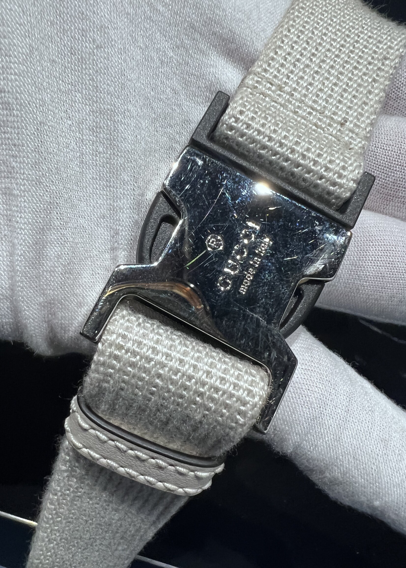 Gucci SOLD- Gucci Guccissima White Belt Bag