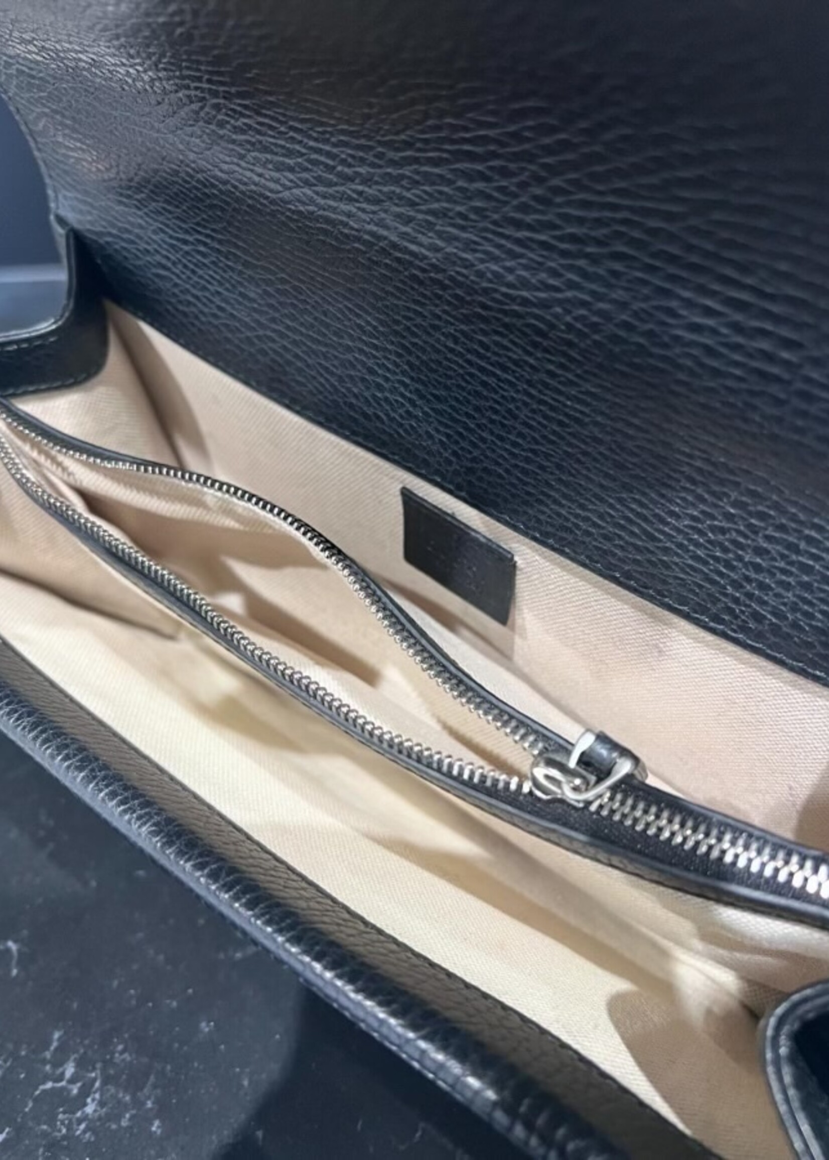 Gucci SOLD - Gucci Small Leather Dionysus Black