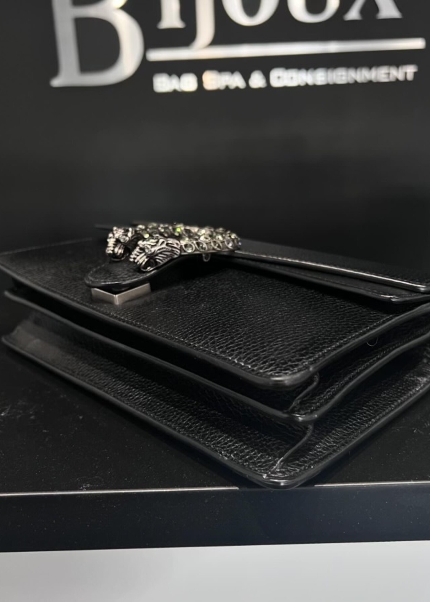 Gucci SOLD - Gucci Small Leather Dionysus Black