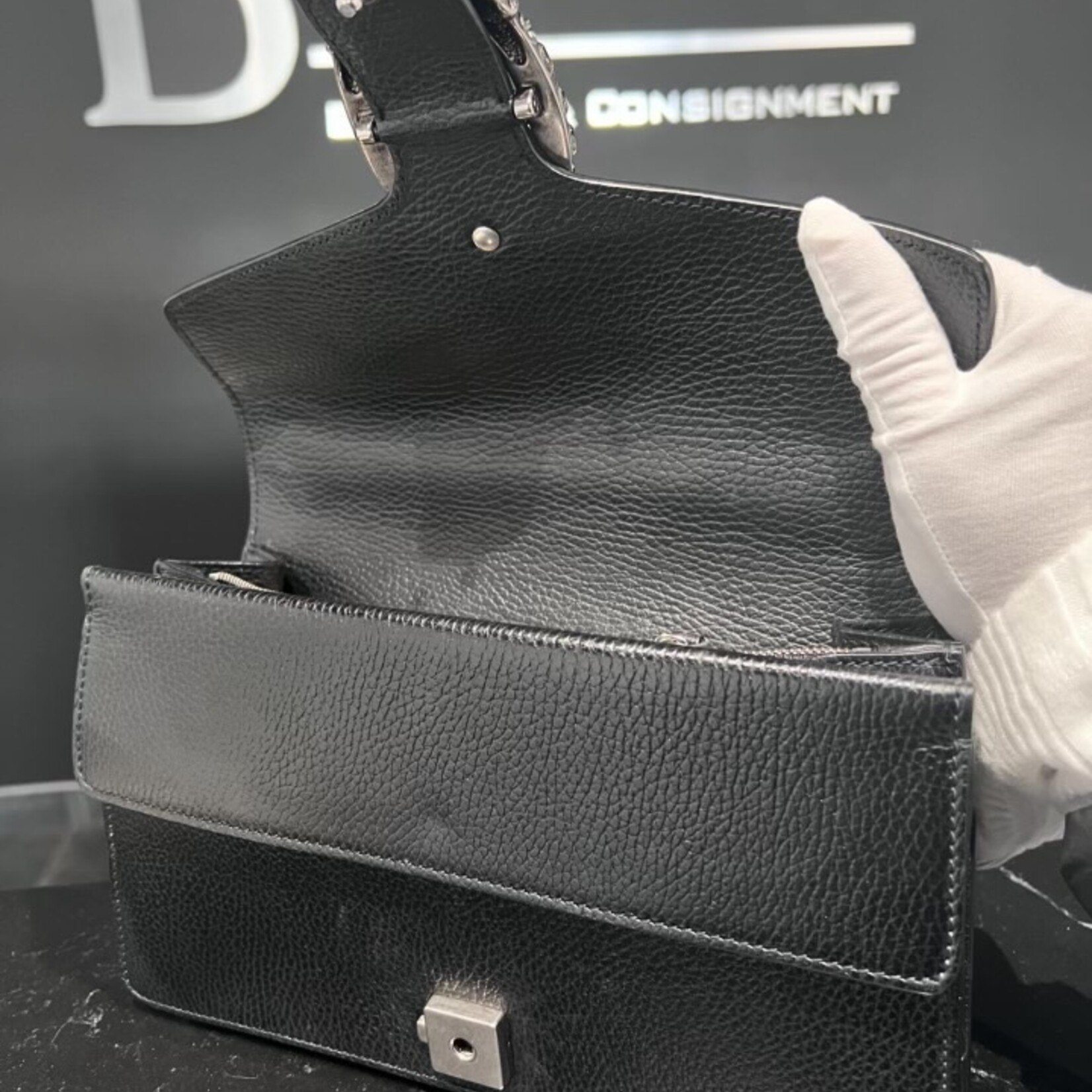 Gucci SOLD - Gucci Small Leather Dionysus Black