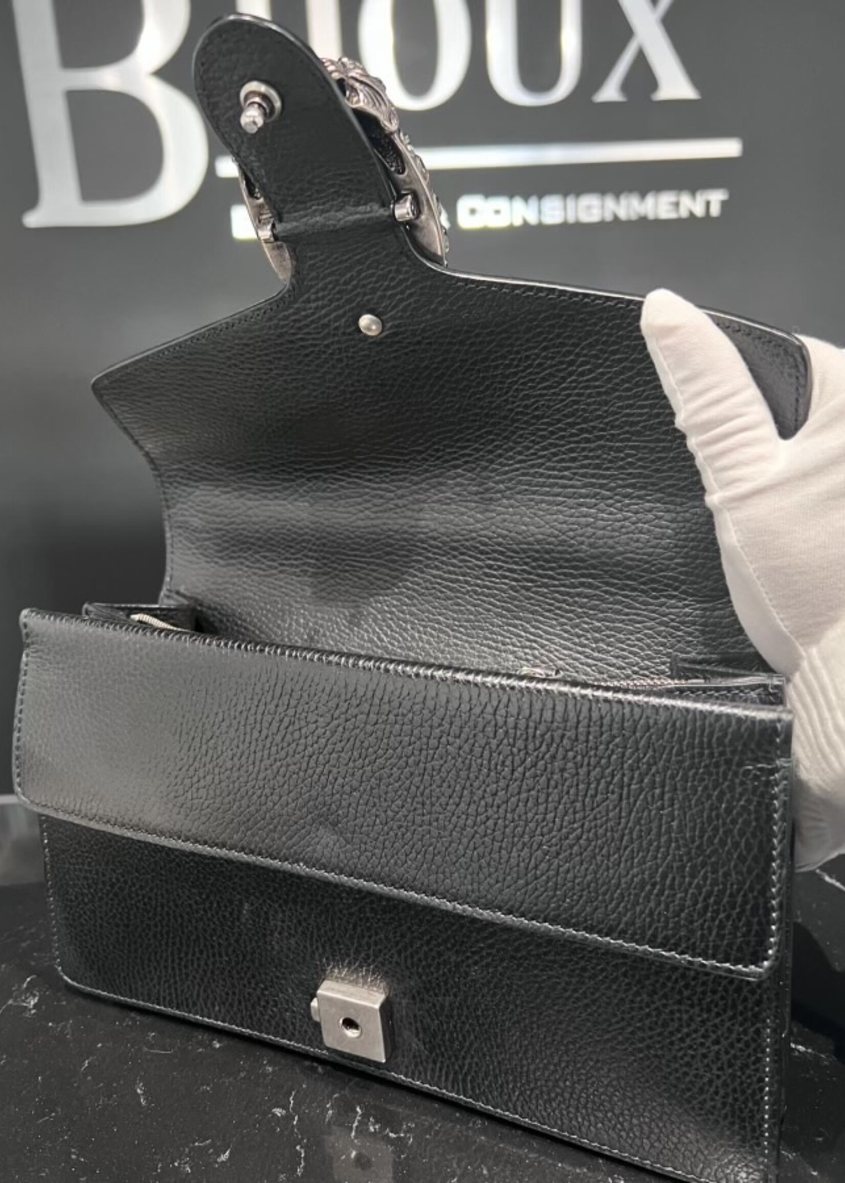 Gucci SOLD - Gucci Small Leather Dionysus Black