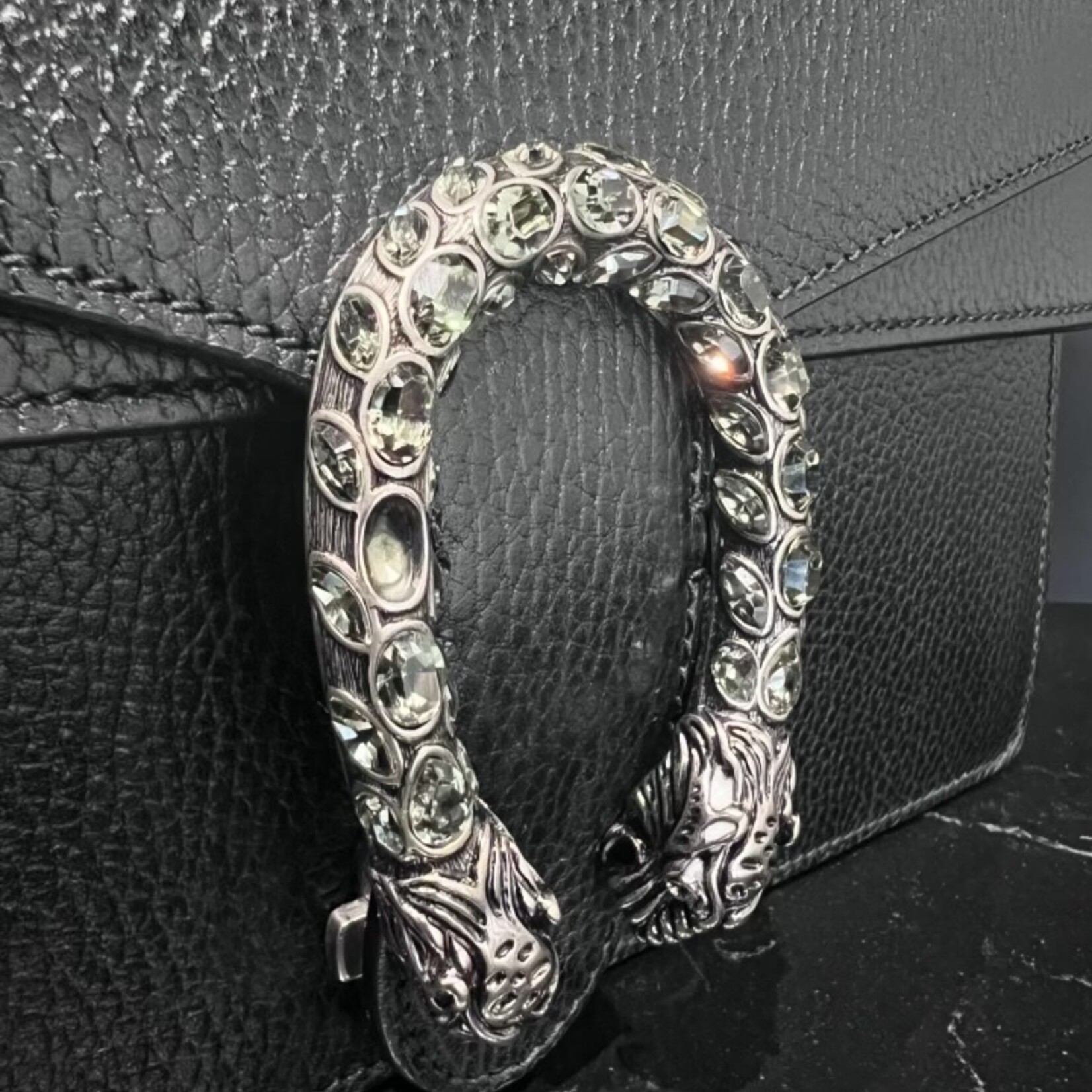 Gucci SOLD - Gucci Small Leather Dionysus Black