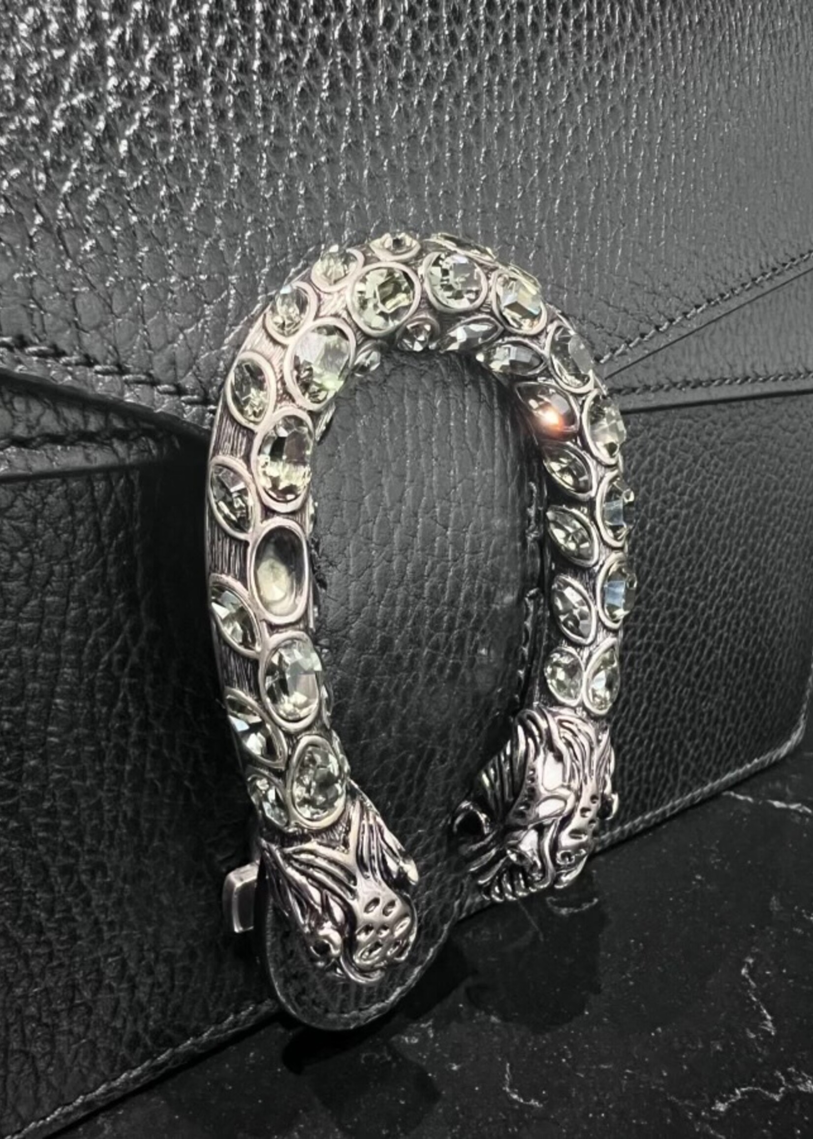 Gucci SOLD - Gucci Small Leather Dionysus Black