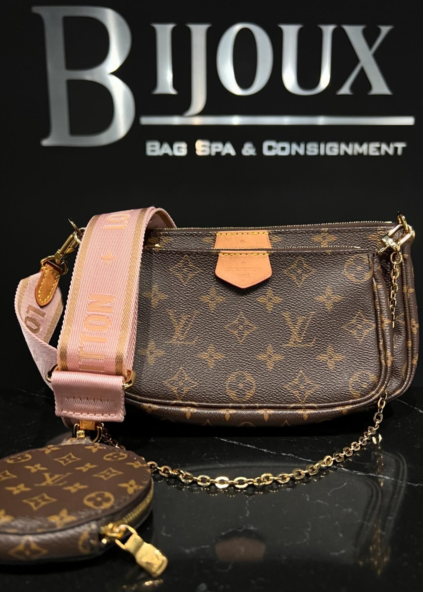 Louis Vuitton SOLD- Louis Vuitton Multi Pochette Rose Clair