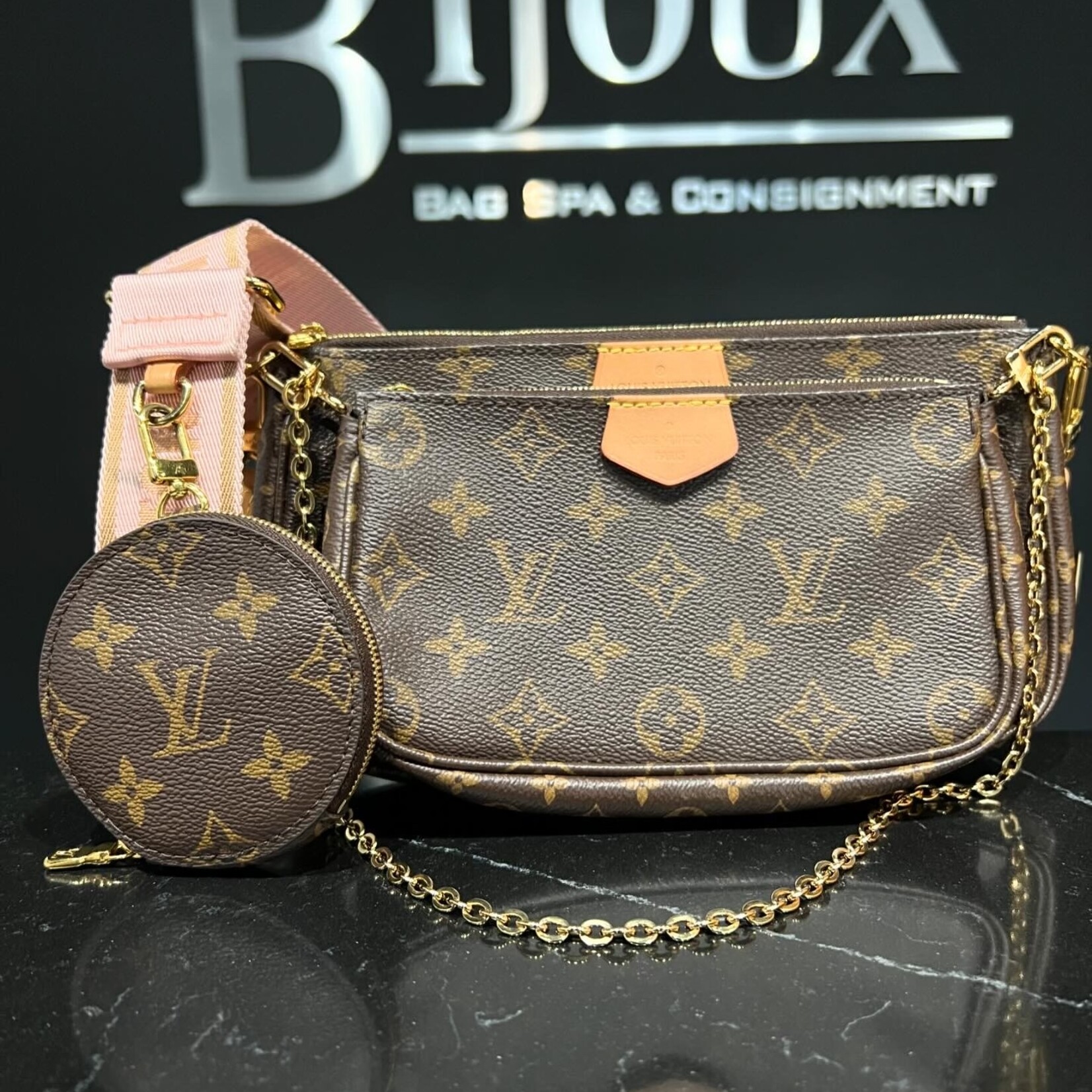 Louis Vuitton SOLD- Louis Vuitton Multi Pochette Rose Clair
