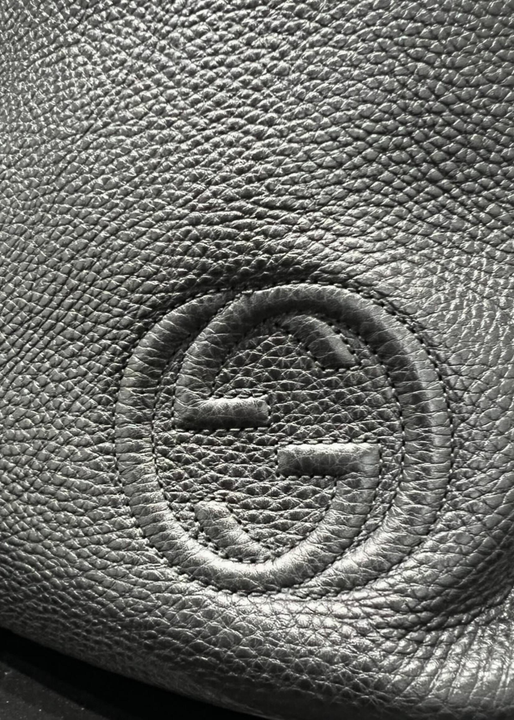 Gucci SOLD- Gucci Pebbled Drawstring Backpack